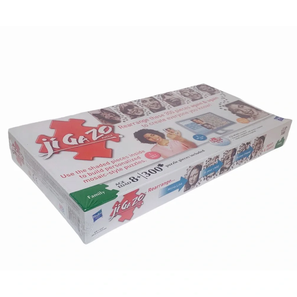 New Hasbro Jigazo 300 Piece Puzzle Family 8+ Factory Sealed NEW 2010